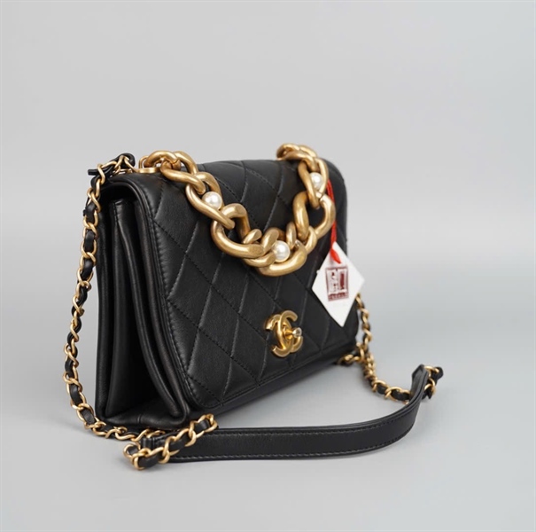 Túi Chanel WOC đen (EH86XA89) sz20 (HC) +