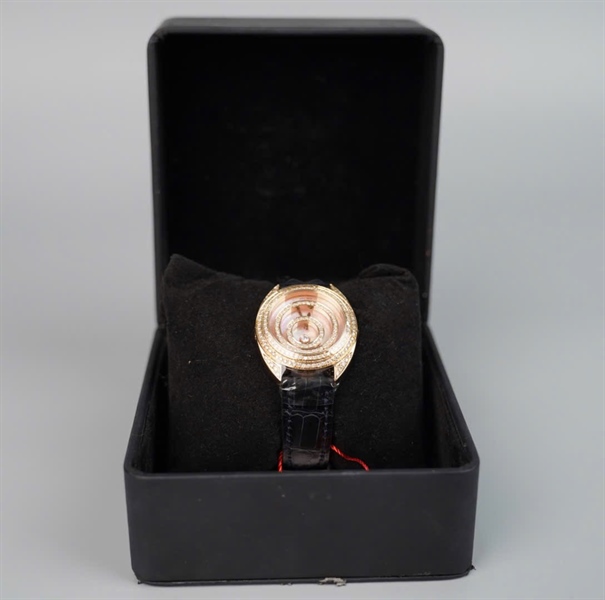 Đồng hồ Chopard mặt tròn dây đen (1059001) sz32 (HC) +