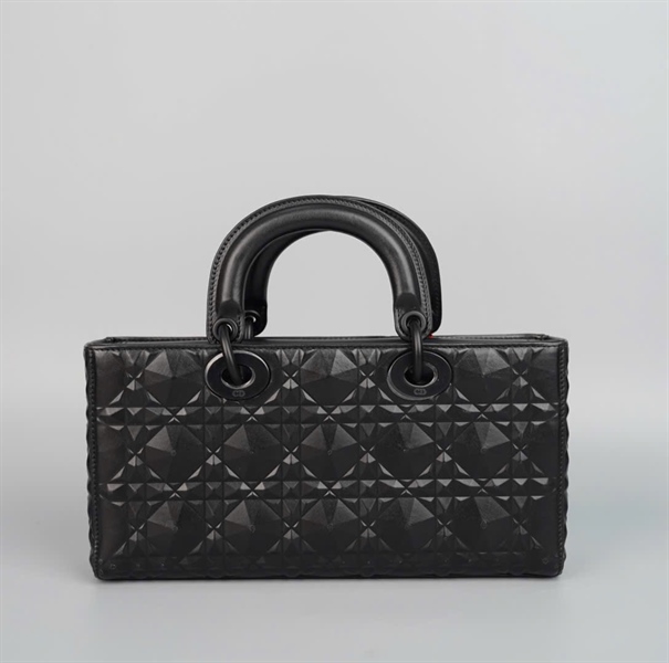 Túi Dior Joy đen kim cương (18-MA-0252) 2 strap sz26 (HC) +