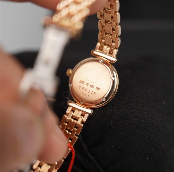 Đồng hồ Chopard mặt tròn màu vàng có giấy kiểm định (584337) sz22 (HC) +