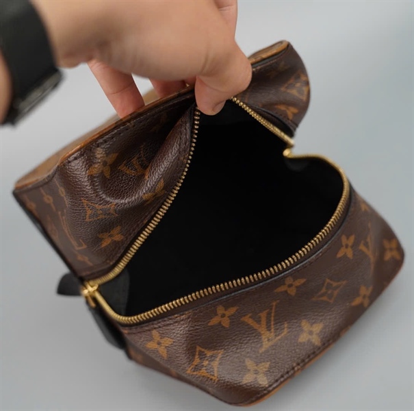 Túi LV ô vuông hoa nâu 2 strap (FL0188) sz14 (HC) +