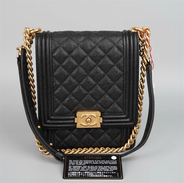 Túi Chanel đen đeo chéo (27240344) sz16 (HC) +