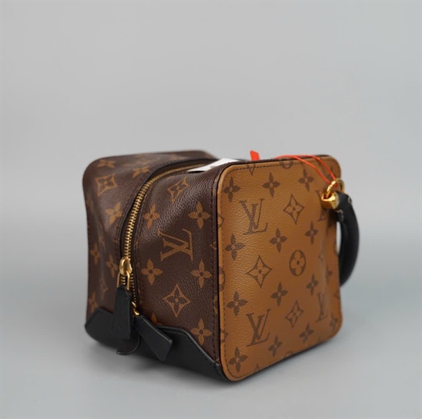 Túi LV ô vuông hoa nâu 2 strap (FL0188) sz14 (HC) +