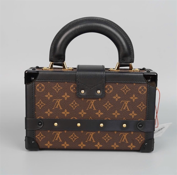 Túi LV Trunk hoa nâu có quai cầm sz20 ( HC) +