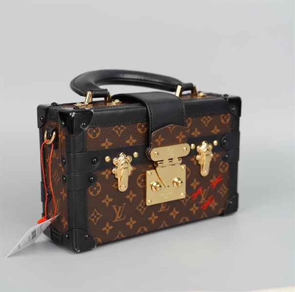 Túi LV Trunk hoa nâu có quai cầm sz20 ( HC) +