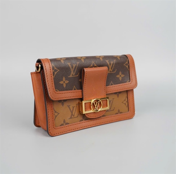 Túi LV Dauphine hoa nâu (AA1149) sz18 (HC) +