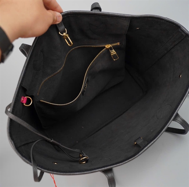 Túi Neverfull hai màu trắng đen kèm ví hồng sz32 (HC) +