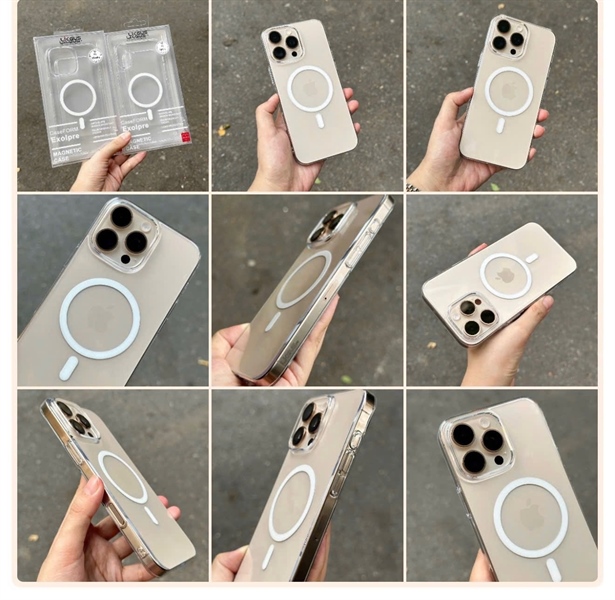 Ốp iPHONE 16 Pro 6.3 LIKGUS lưới Magsafe/ màu BVC/ LIKGUS cứng