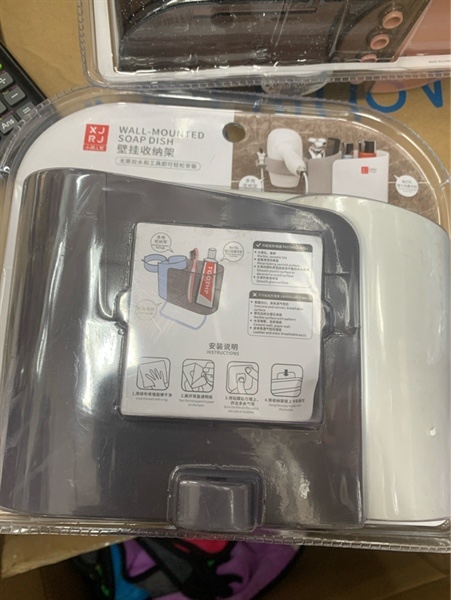 Khay bàn chải, ống cắm bàn chải gắn tường 8313