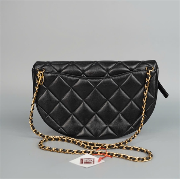 Túi Chanel Bumbag đen dây ngọc trai (JT272PGK) sz16 (HC) +