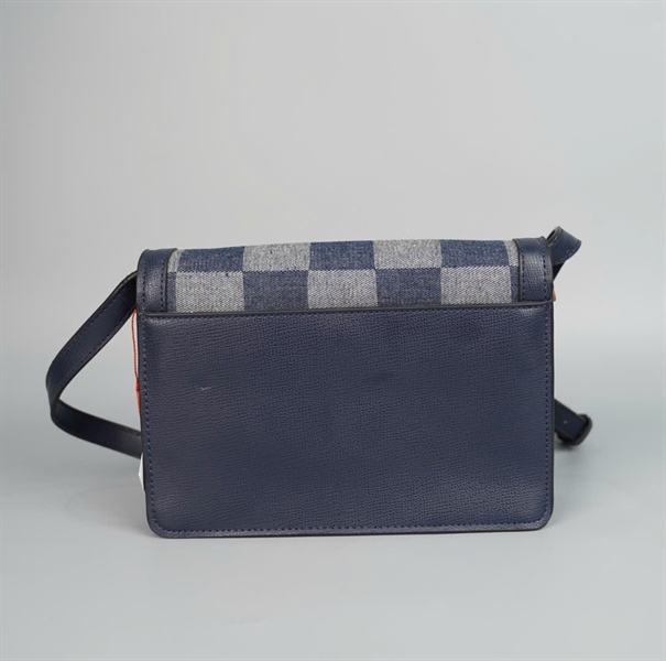 Túi Karl Lagerfeld ô vuông xanh xám sz18 (PN) +