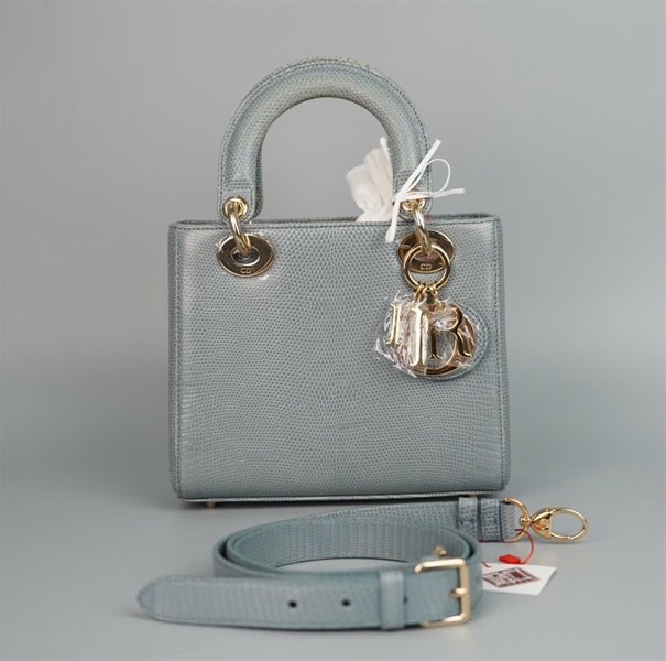 Túi Dior Lady xanh (18-MA-0137) szS (HC) +