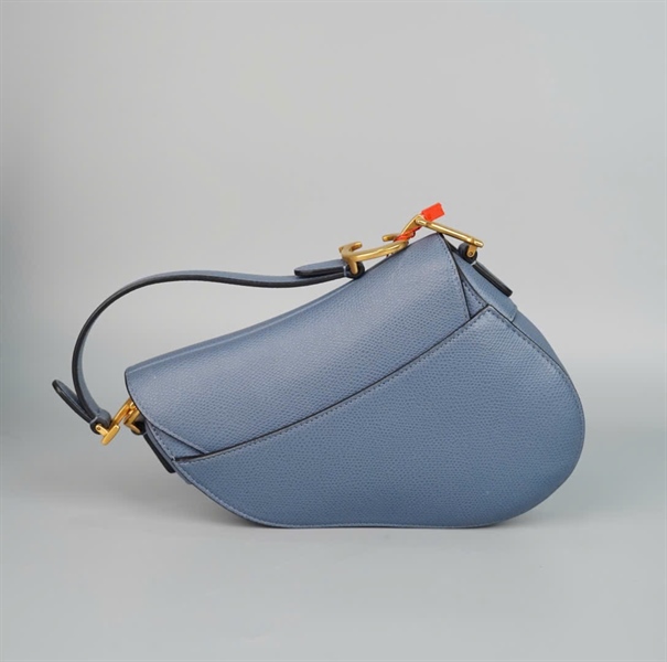 Túi Dior yên ngựa xanh tím 09-MA-0159 (LN) +