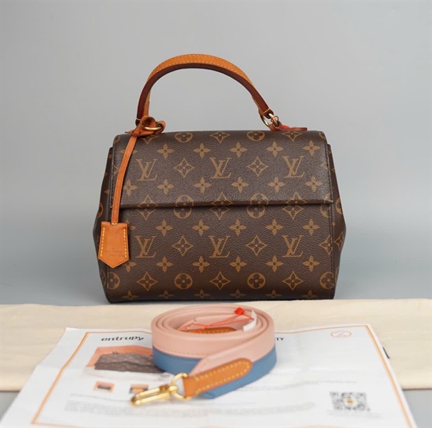 Túi LV cluny hoa nâu (SA0189) có lót form sz25 KG+