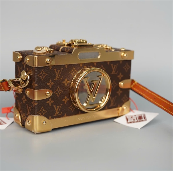 Túi LV Trunk hoa nâu bao da 2 strap sz14 (HC) +