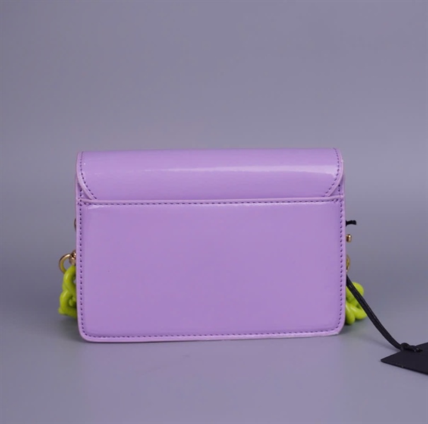 Túi Versace tím chữ xanh sz18 (PN) +