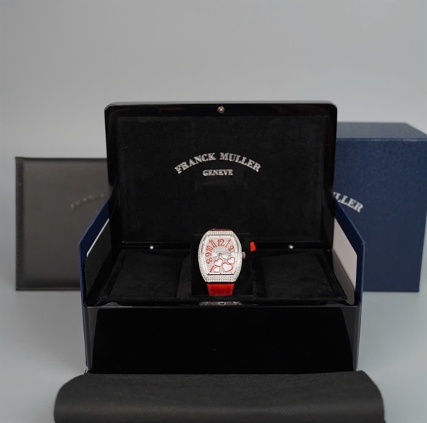 Đồng hồ Fanck Muller trái tim màu đỏ (N1252) (HC) +