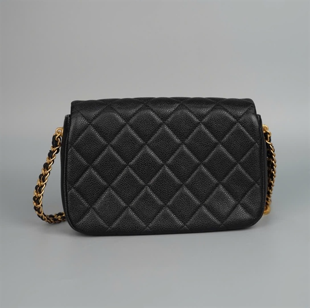 Túi Chanel Classic đen strap bản to (UH7EPN39) sz19 (HC) +