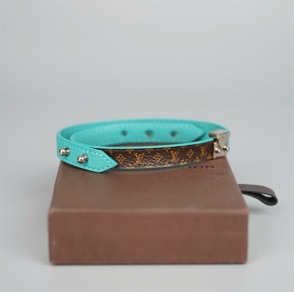 Dây chuyền LV hoa nâu phối xanh (PN) +