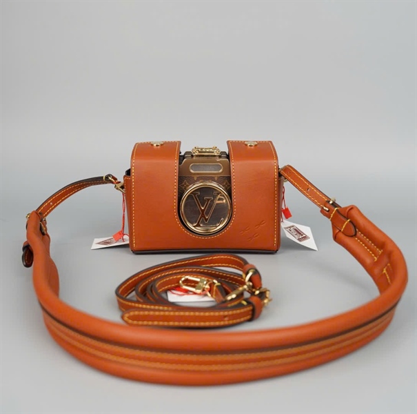 Túi LV Trunk hoa nâu bao da 2 strap sz14 (HC) +