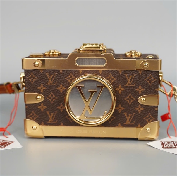 Túi LV Trunk hoa nâu bao da 2 strap sz14 (HC) +