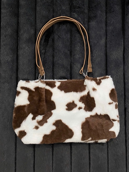 TWENTI Túi Đeo Vai COW FUR - NÂU