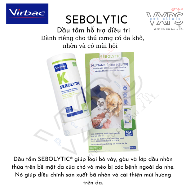 Sữa tắm Sebolytic Virbac