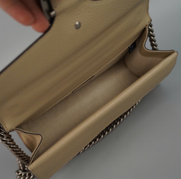 Túi GG Dionysus màu vàng viền xám (11558) sz24 KG+