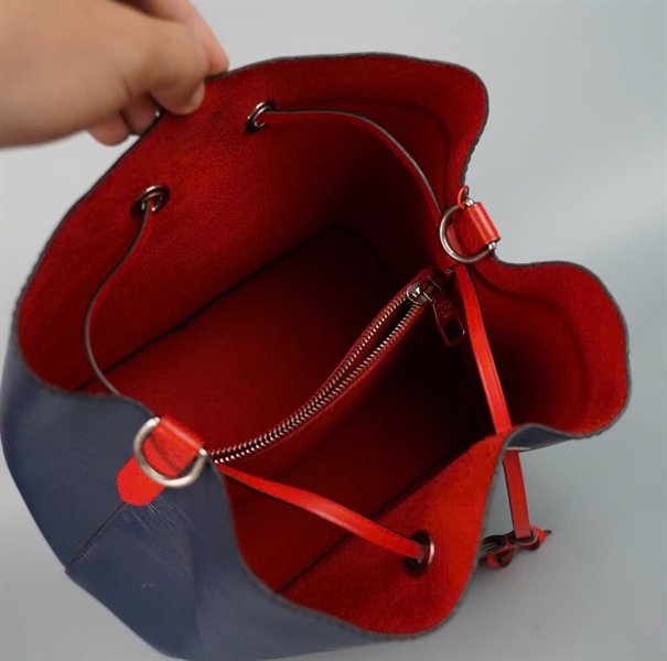 Túi LV Nóe xanh lòng đỏ 2 strap (SR2158) sz25 (BMC) KG+