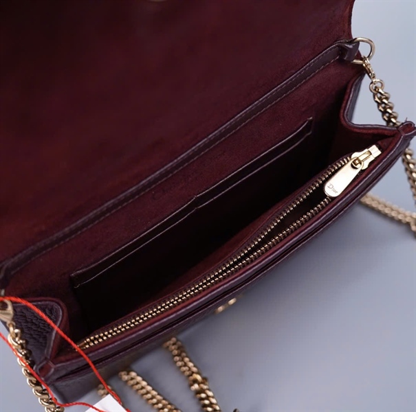 Túi Dior Woc tím đen (12-MA-0147) sz19 (BMC) KG+