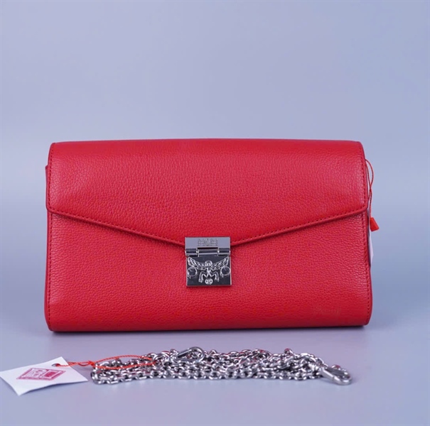 Túi MCM đeo chéo đỏ (88975) sz23 (BMC) KG+