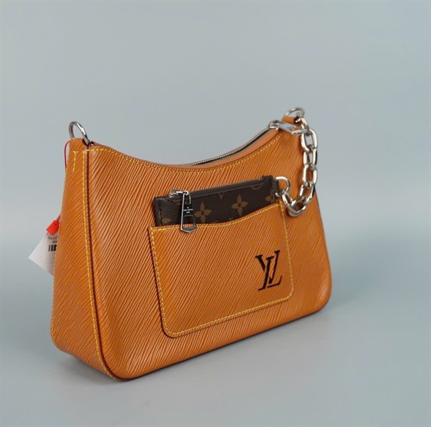 Túi LV Marelle nâu kèm ví + 2 strap sz23 (BMC) KG+