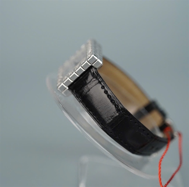 Đồng hồ Chopard mặt vuông dây đen (832046) (HC) KG+