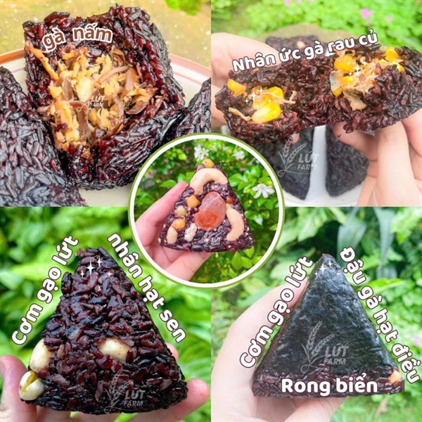 Cơm Gạo Lứt Ức Gà Rau Củ 6 Cái Lứt Farm