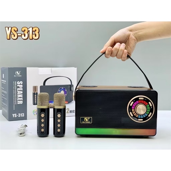 Loa Bluetooth Mini YS Kèm 2 Micro Cực Đẹp Âm Thanh Sống Động Sang Trọng
