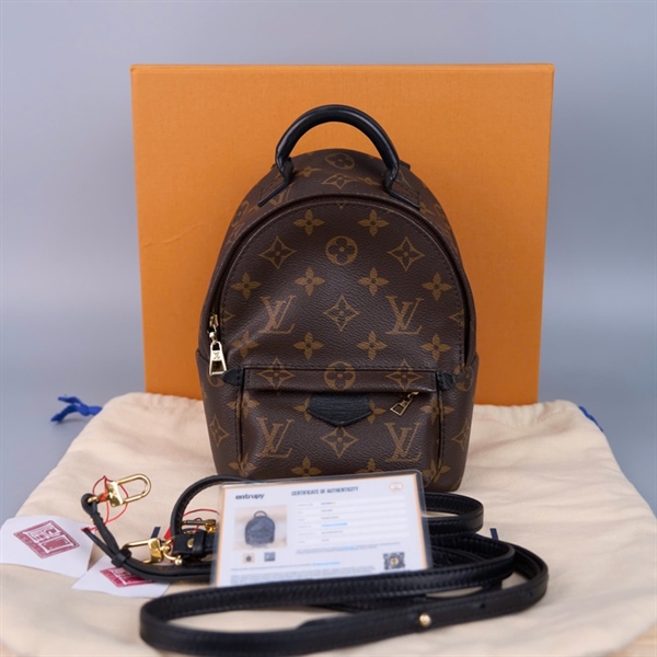 Balo LV hoa nâu (AR1106) 2 strap +