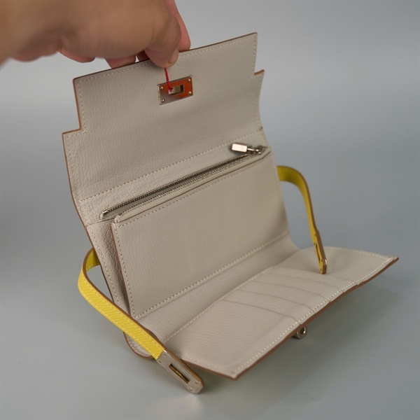 Ví Hermes vàng Square R (2014) KG+