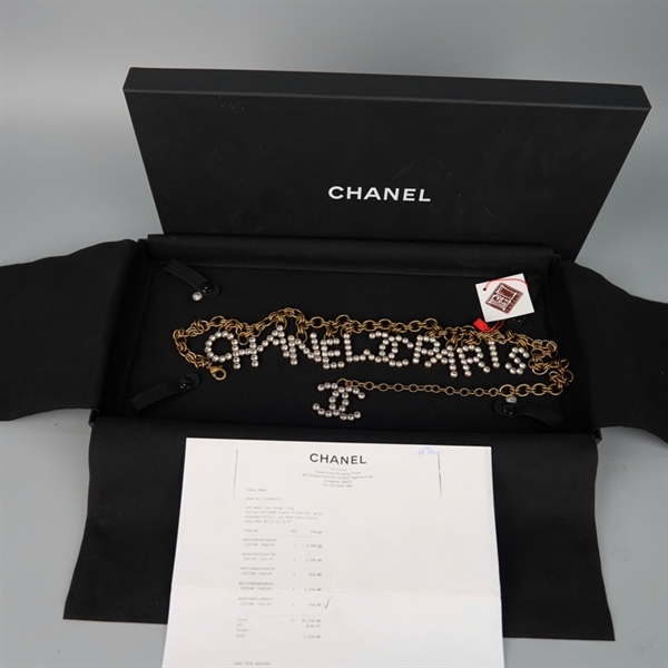 Strap Chanel vàng dây xích +