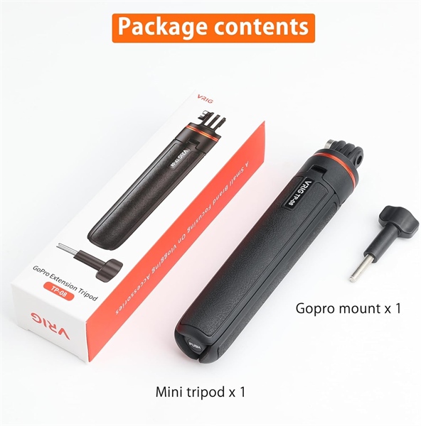 Gậy tripod gopro, action cam 51cm Uurig TP-08 | chính hãng