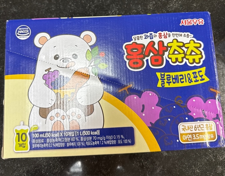 Hồng Sâm Chuchu Hàn Quốc vị Nho (Gói Uống)