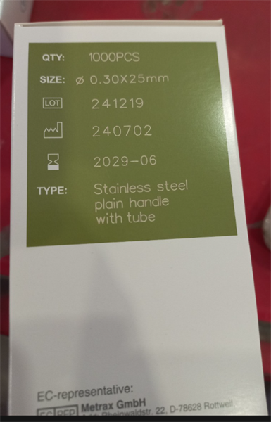 Kim châm cứu thép số 5 Tony (0.3x25mm) (10 cái/túi, 100 túi/hộp) - An Sinh 2