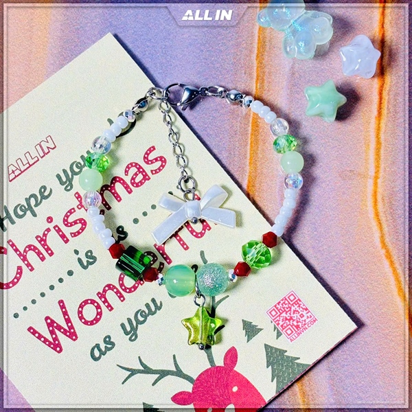 Vòng tay ALLIN Christmas Green Star