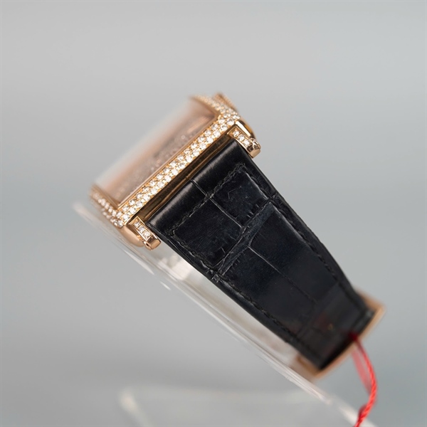 Đồng hồ Franck Muller vuông quai đen (no45) sz36 (HC) +