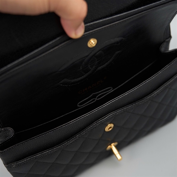 Túi Chanel Classic đen 12309501 sz25 KG+