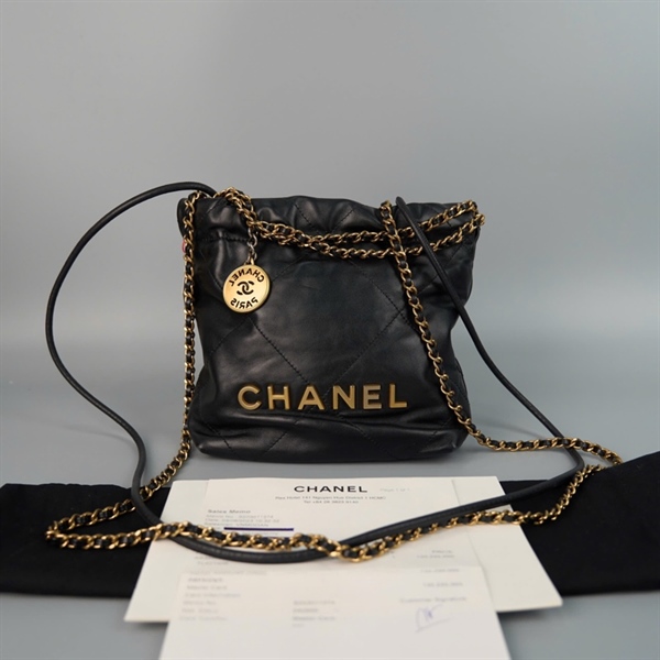 Túi Chanel hobo đen TL42T406 sz20 (HC)+
