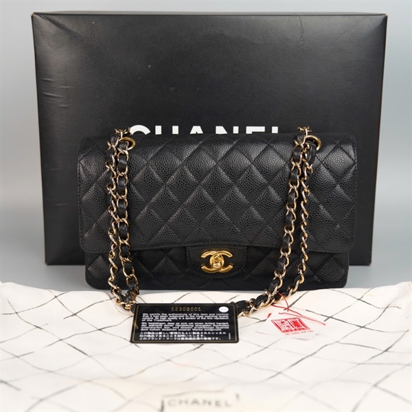 Túi Chanel Classic đen 12309501 sz25 KG+