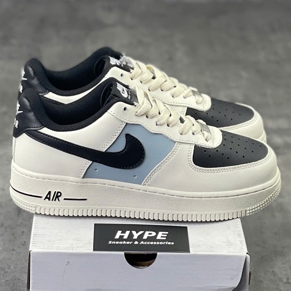 Air Force 1 Custom Cream Blue Black