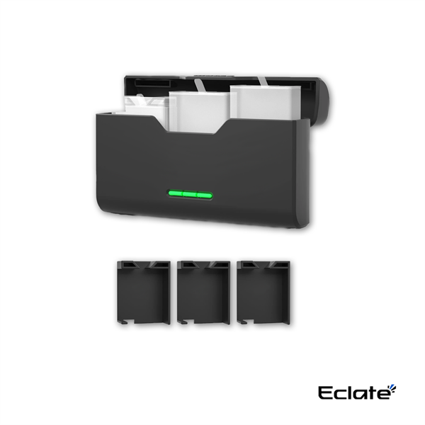 Dock sạc 3 pin Eclaté dành cho Gopro 5-12 có khay đựng thẻ
