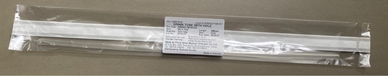 Dây dẫn lưu ổ bụng (Drain tube with hole 5 ID x 7 OD x 396mm) - VN