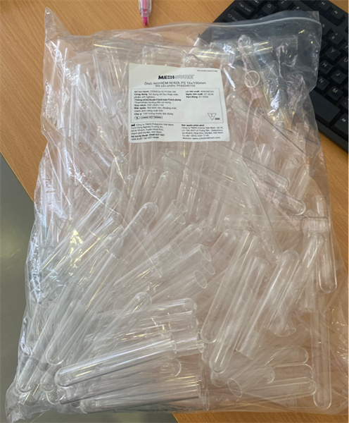 ống nghiệm tiểu 16 x 100mm (Túi 200 cái) - Medi Sure/VN